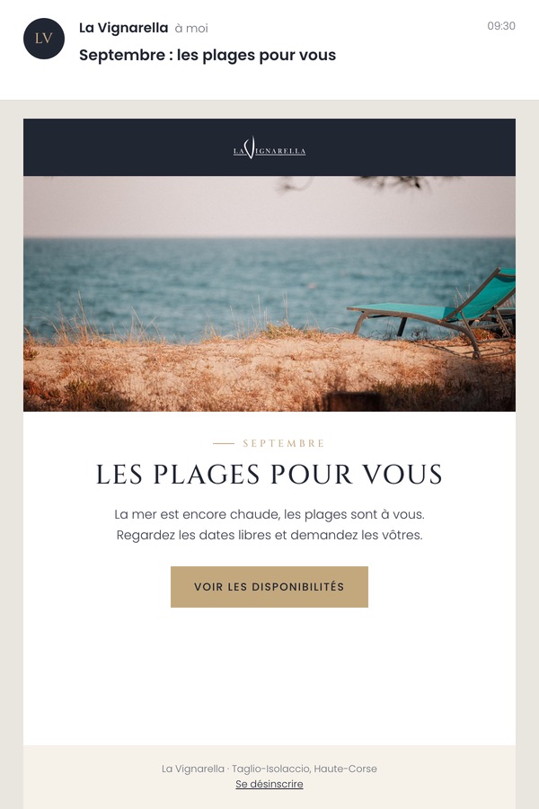 Mail aux anciens clients